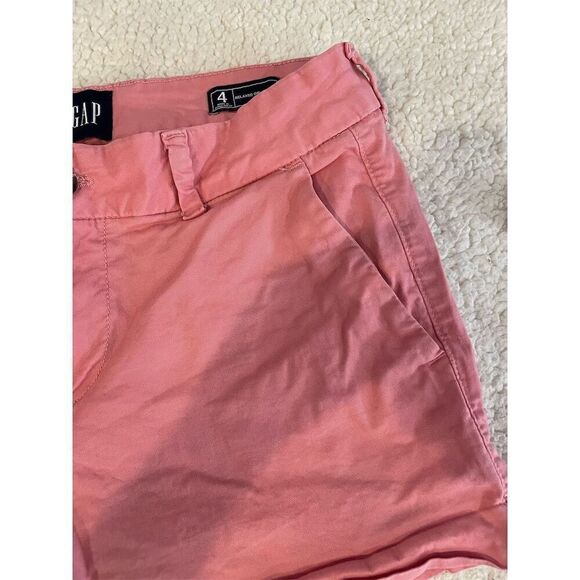 GAP Women's Relaxed Girlfriend Chino Shorts Pink Size 4 - Picture 3 of 9